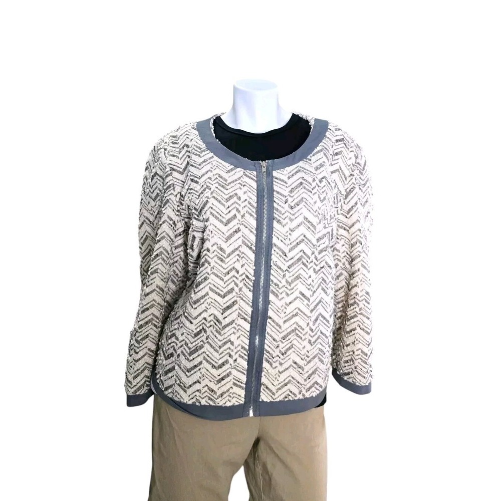 Dorinda Clark Cole Womens Blazer Jacket Size 18 Shoulder Pads 3/4 Sleeve Vintage